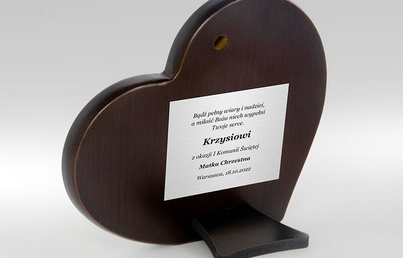 Tabliczka z grawerem na obrazku