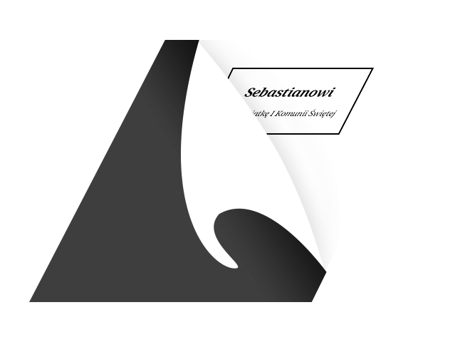 tabliczka z dedykacją