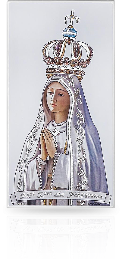 Obrazek Matka Boska Fatimska: Pamiątka na ślub i rocznicę - Iconic