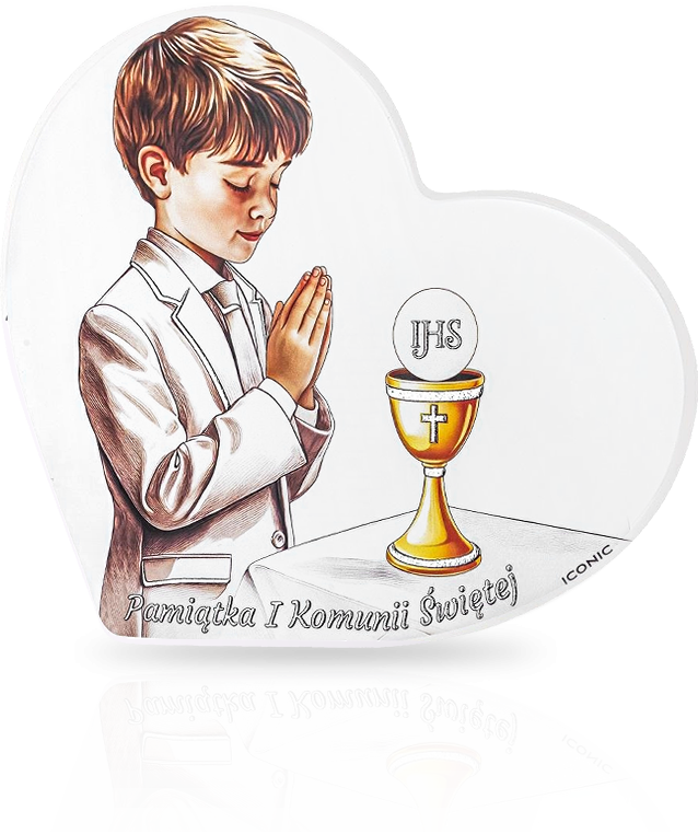 Obrazek komunijny dla chłopca: Pamiątka I Komunii - Iconic