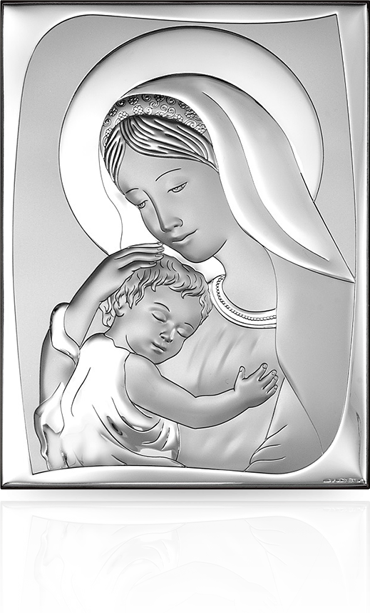 Matka Boża z Dzieciątkiem: srebrna ikona - Beltrami