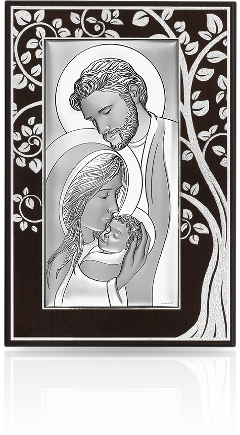 Św. Rodzina obraz srebrny: Pamiątka na ślub i rocznicę - Beltrami