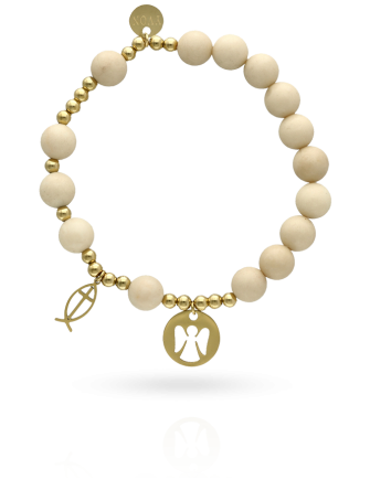 Różaniec damski na rękę W ozdobnym pudełku z grawerem Yvon ROZ386