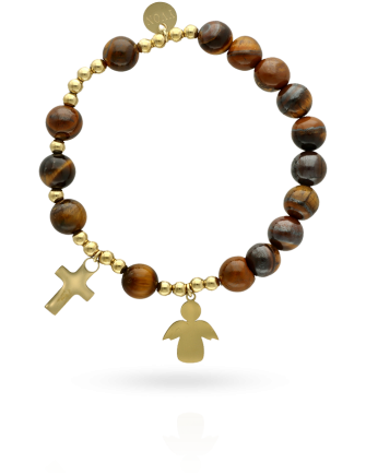 Różaniec bransoletka na rękę W ozdobnym pudełku z grawerem Yvon ROZ425