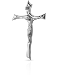 Krzyż z pasyjką Pokryty srebrem Valenti 003130
