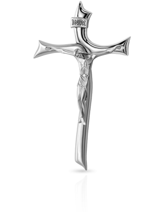 Krzyż z pasyjką Pokryty srebrem Valenti 003130