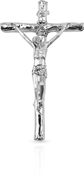 Krzyż z pasyjką: pokryty srebrem - Valenti