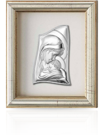 Matka Boska Obraz w ramie za szkłem z grawerem Valenti 131