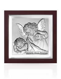 Anioł Stróż w ramce Pamiątka Chrztu Świętego z grawerem Beltrami 6430