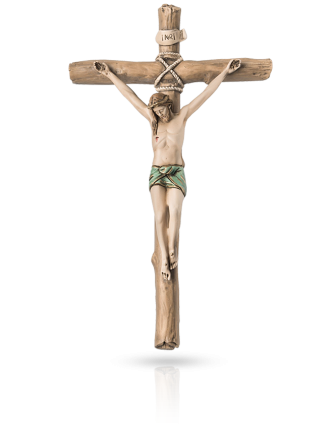 Krzyż z pasyjką Malowany Valenti R18015