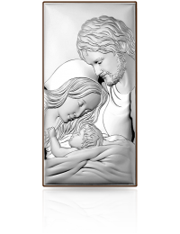 Święta Rodzina Duży obraz srebrny z grawerem Valenti JAP 756