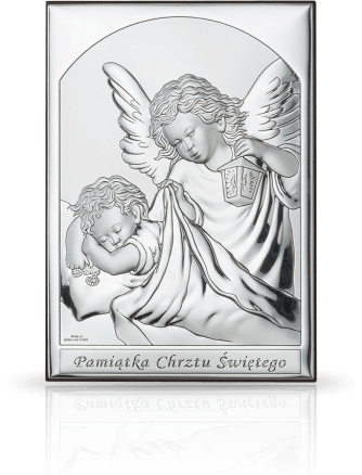 Obrazek Anioł Stróż: srebrna pamiątka Chrztu - Valenti