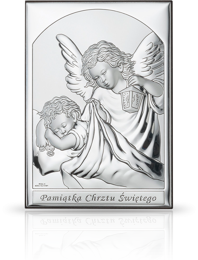 Obrazek Anioł Stróż: srebrna pamiątka Chrztu - Valenti
