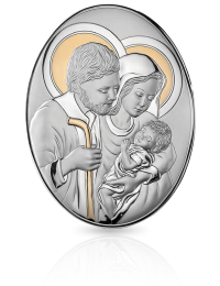Święta Rodzina Obrazek srebrny z grawerem Valenti 82005
