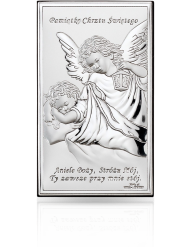 Aniołek nad dzieckiem Srebrna pamiątka Chrztu Valenti JAP768