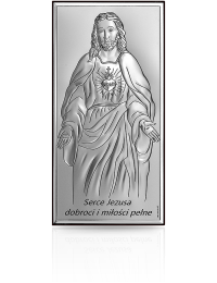 Jezus Chrystus Obrazek srebrny z grawerem Beltrami 6672S