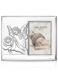 Ramka na zdjęcie z aniołkiem Pamiątka na Chrzest z grawerem Valenti 51087