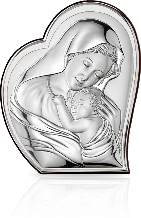 Matka Boża w sercu: srebrna pamiątka - Valenti