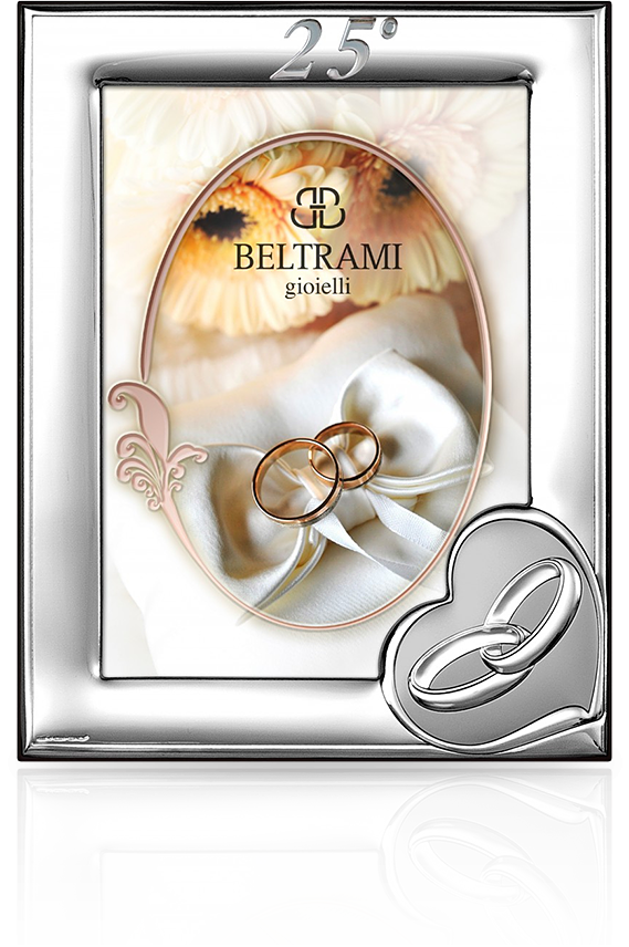 Srebrna ramka na zdjęcie: pamiątka na 25 rocznicę - Beltrami