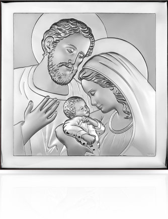 Święta Rodzina: obraz srebrny w kwadracie - Beltrami