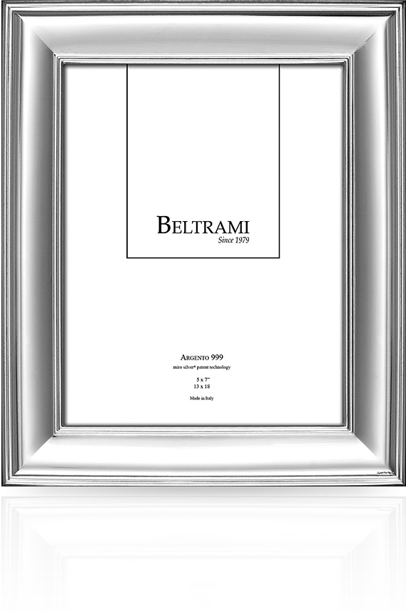 Klasyczna ramka na zdjęcie: pokryta srebrem - Beltrami