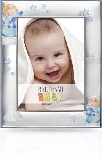 Srebrna ramka dla chłopca: pamiątka narodzin lub na roczek - Beltrami
