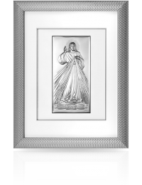 Jezu Ufam Tobie Obraz w ramie za szkłem z grawerem Beltrami 6108