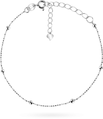 Srebrna bransoletka koraliki kulki: srebro 925, dł. 170 mm - Lanotti