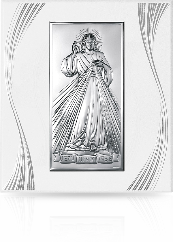 Jezu Ufam Tobie jasny panel: obraz srebrny - Beltrami