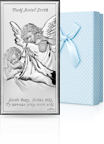Anioł Stróż z napisem: w ozdobnym pudełeczku - Valenti