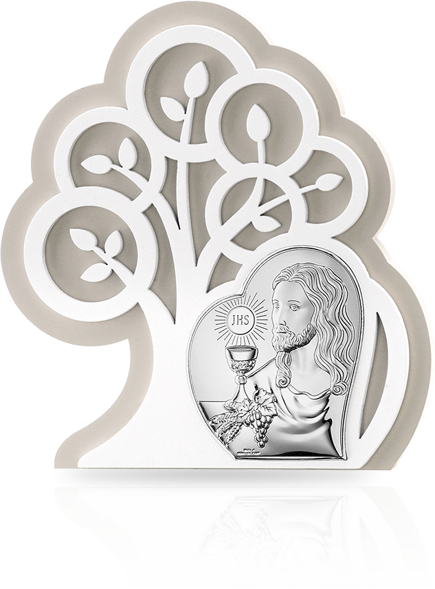 Jezus Chrystus drzewo życia: srebrna ikona - Valenti