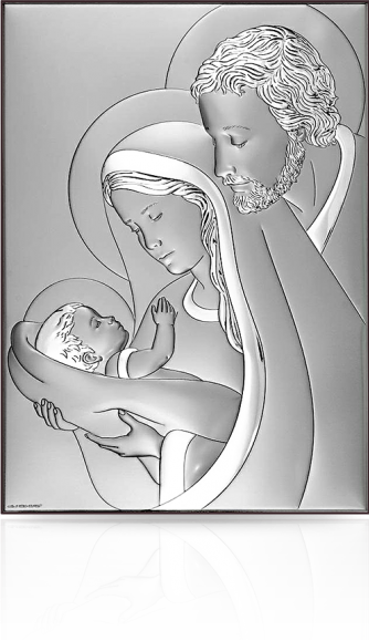 Obraz Świętej Rodziny: srebrny obraz - Beltrami