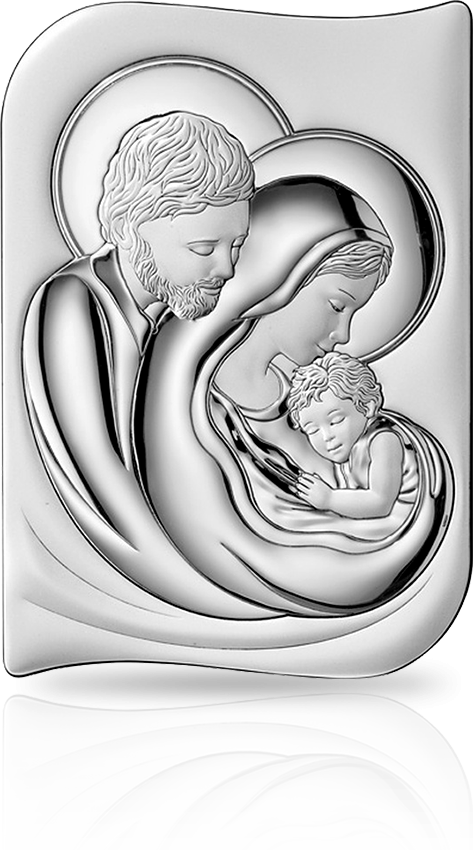Obraz Świętej Rodziny: srebrna pamiątka - Valenti